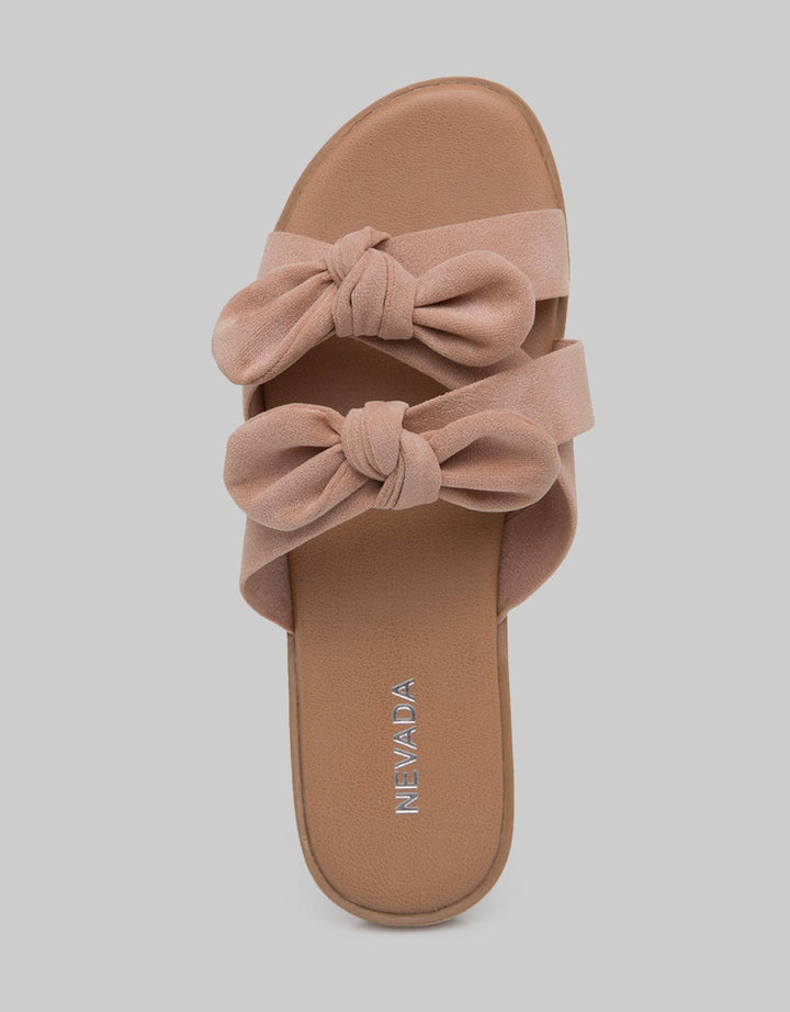 Nevada Tied Bow Sandal Slipper Anak Perempuan