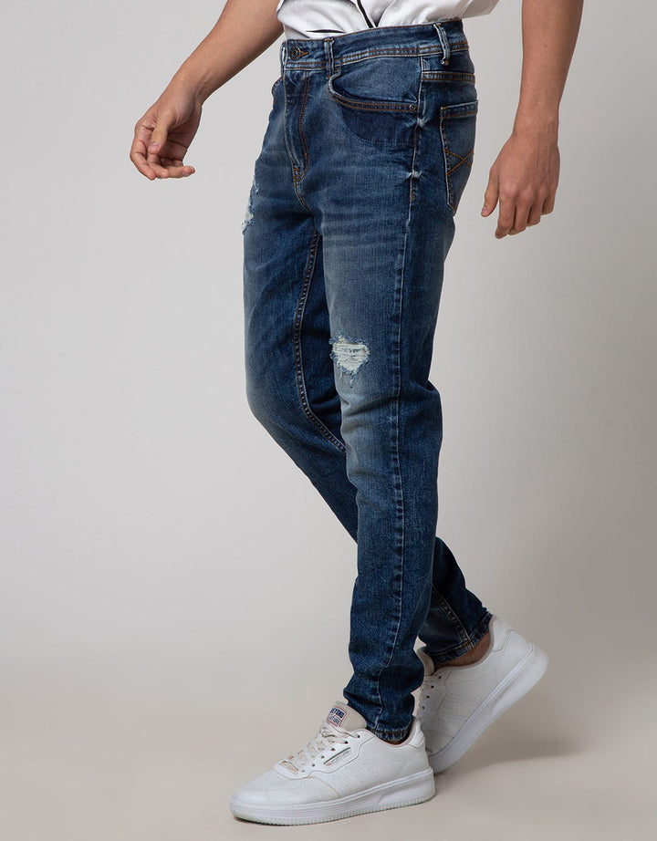 Nevada Denim Long Pants Skinny Fit Ripped
