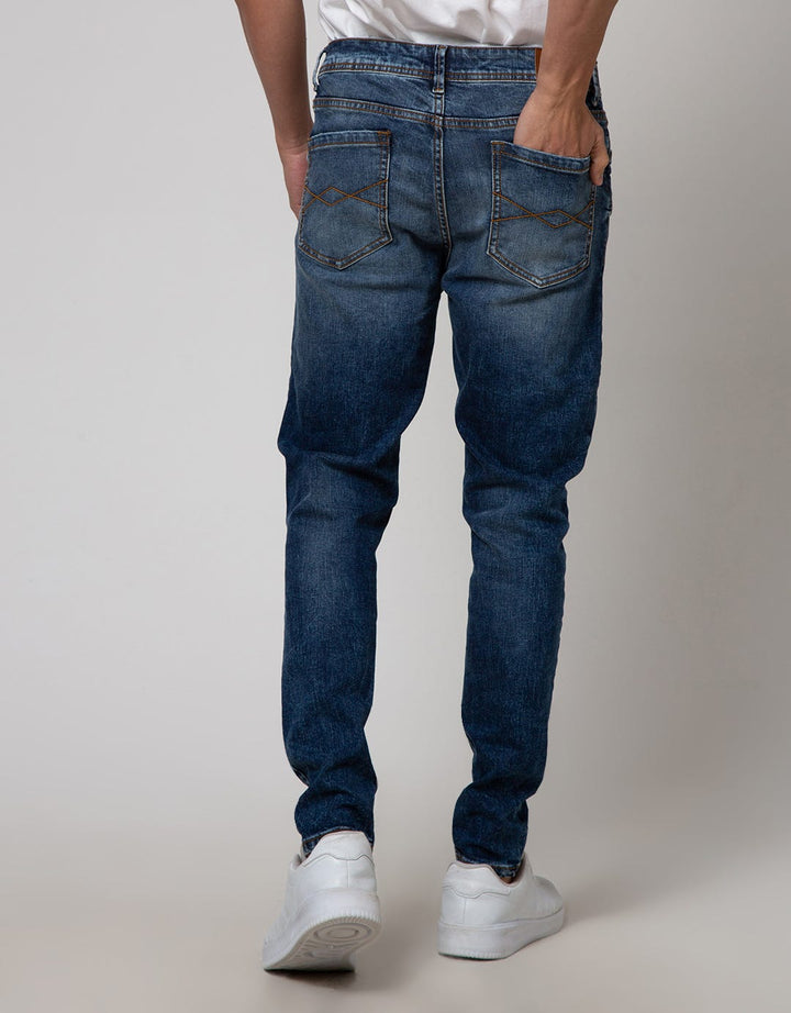 Nevada Denim Long Pants Skinny Fit Ripped