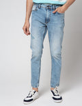Nevada Slim Fit Half Side Celana Denim Pria