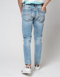 Nevada Slim Fit Half Side Celana Denim Pria