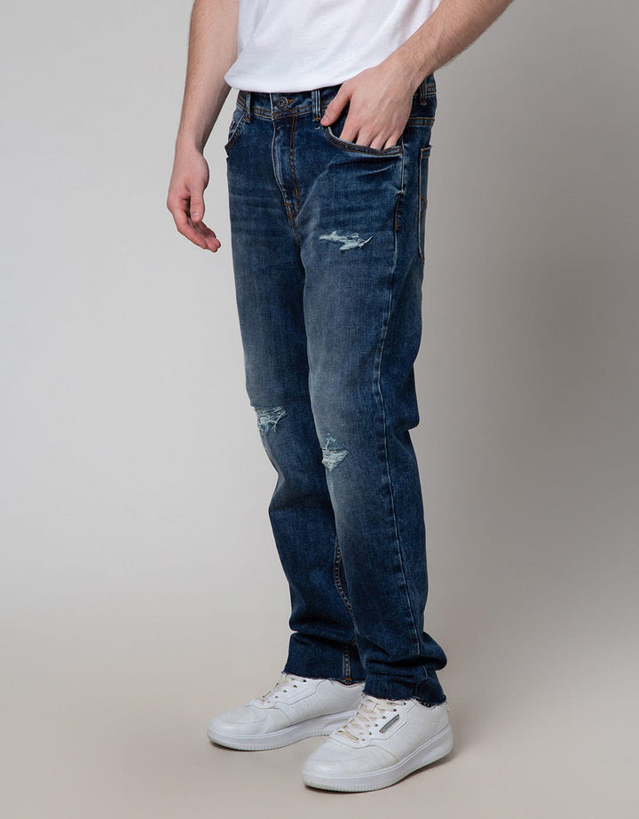 Nevada Denim Long Pants Regular Ripped