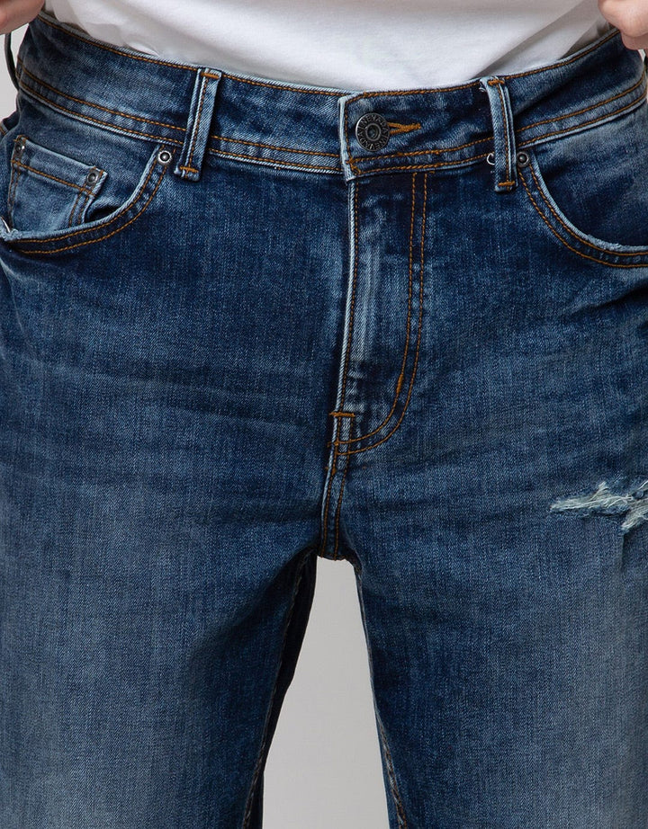 Nevada Denim Long Pants Regular Ripped