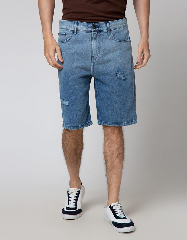 Nevada Denim Short Pants Ripped