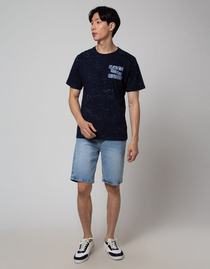 Nevada Denim Short Pants Basic Whisk And Spray