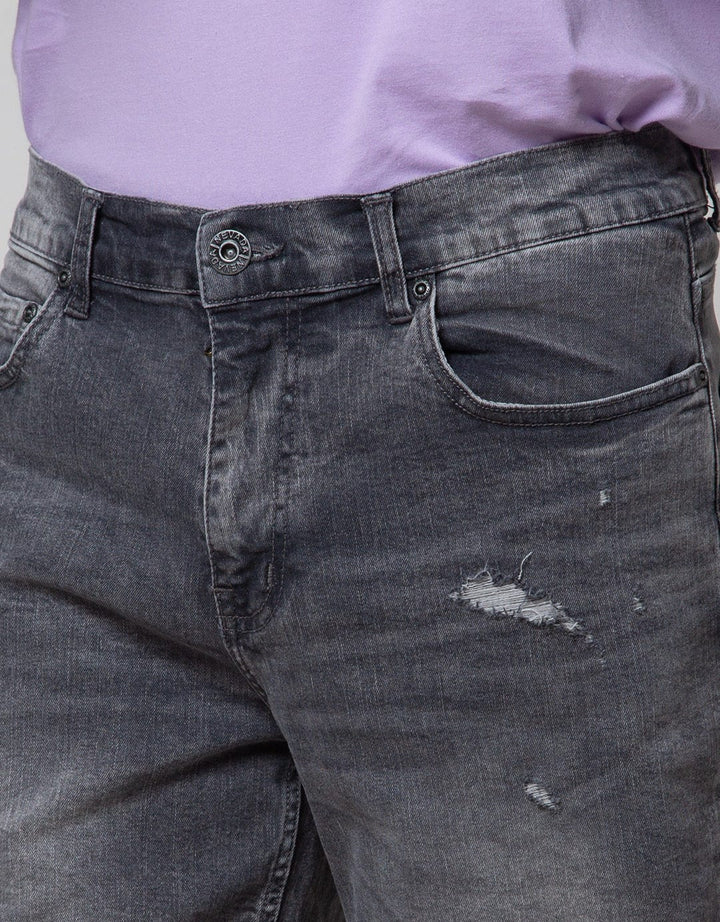Nevada Damaged Alga Celana Denim Pendek Pria