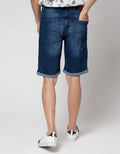 Nevada Slim Fit Ripped Celana Denim Pendek Pria