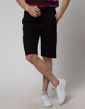 Nevada Short Pants Knit Var Texture With Zipper