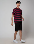 Nevada Short Pants Knit Var Texture With Zipper