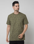 Cole Allover Leaves Men's Casual T-Shirt
