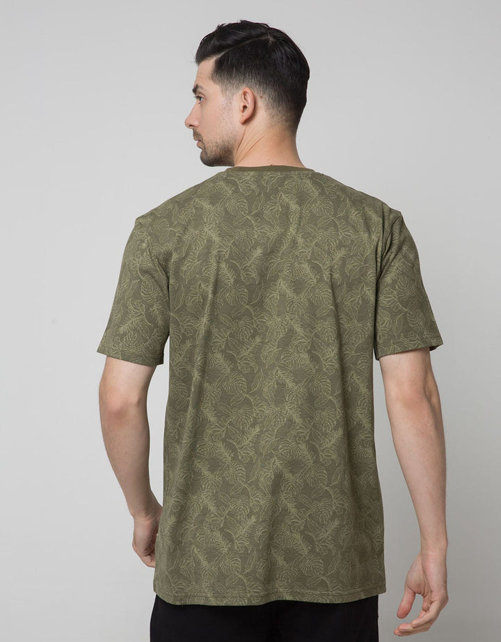 Cole Allover Leaves Men's Casual T-Shirt