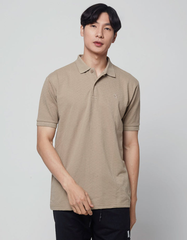 Cole Short Sleeve Polo Shirt Jaquard