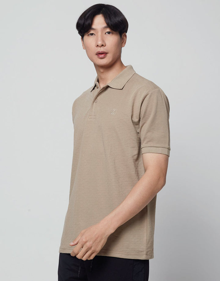 Cole Short Sleeve Polo Shirt Jaquard