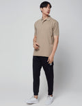 Cole Short Sleeve Polo Shirt Jaquard