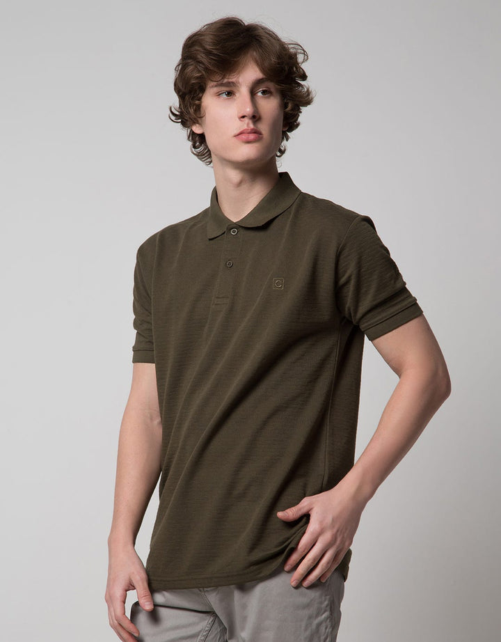 Cole Short Sleeve Polo Shirt Jaquard