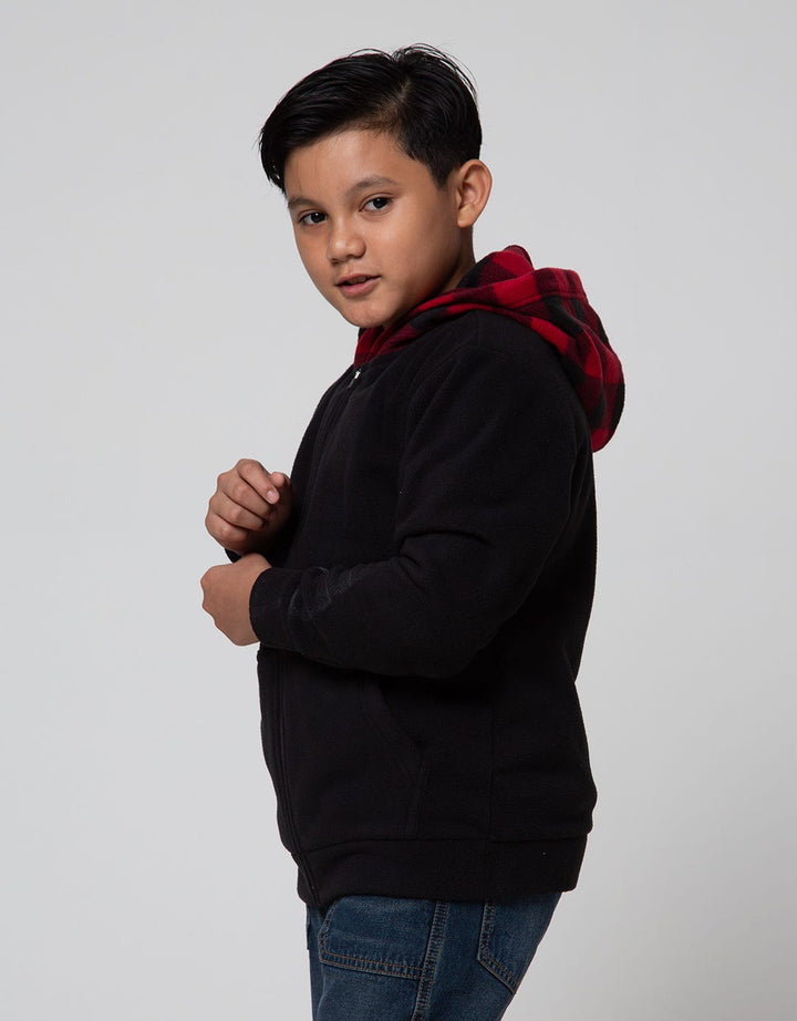 Nevada Hoodie Checked Jaket Anak Laki-laki