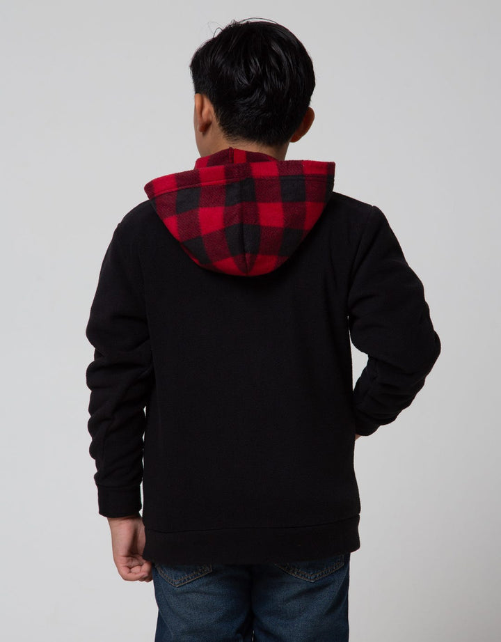 Nevada Hoodie Checked Jaket Anak Laki-laki