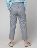 Nevada Long Pants Woven Checks Paperbag