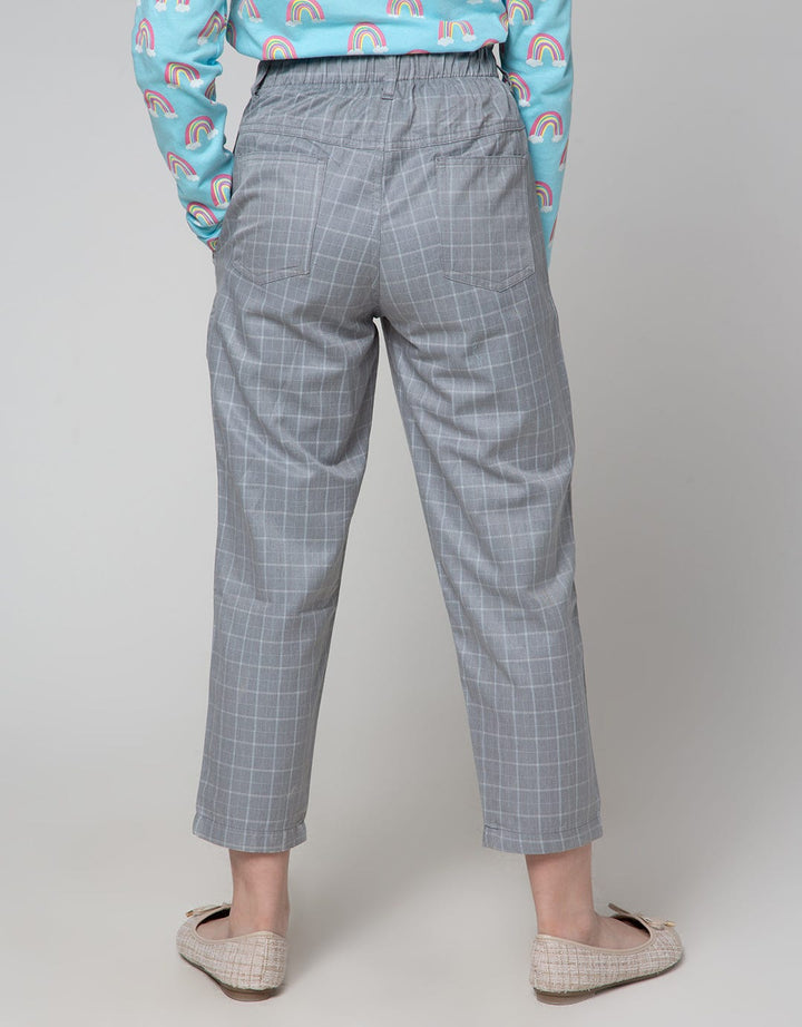Nevada Long Pants Woven Checks Paperbag