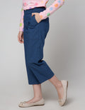 Nevada Long Pants Woven Kulot Stitching Pocket