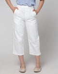 Nevada Long Pants Woven Kulot Stitching Bahan Twill Tebal