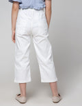 Nevada Long Pants Woven Kulot Stitching Bahan Twill Tebal