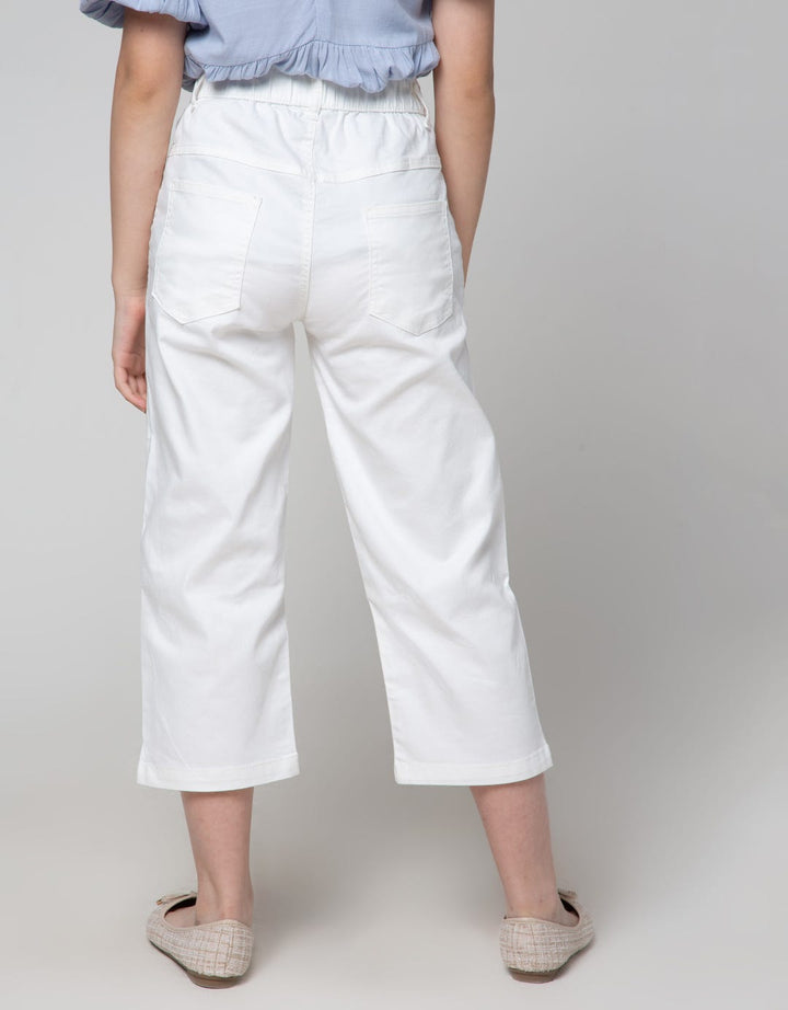 Nevada Long Pants Woven Kulot Stitching Bahan Twill Tebal