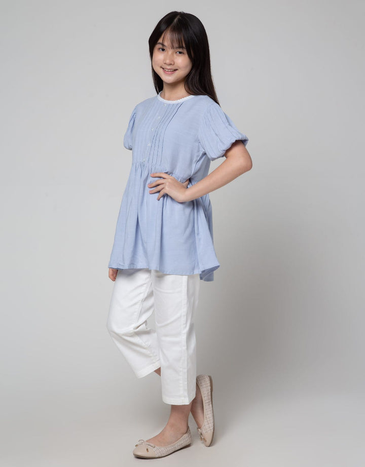Nevada Long Pants Woven Kulot Stitching Bahan Twill Tebal