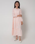 Nevada Tiered Gingham Maxi Dress Anak Perempuan