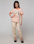 Nevada Button Fly Celana Jogger Anak Perempuan