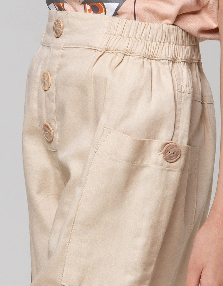 Nevada Button Fly Girls Jogger Pants