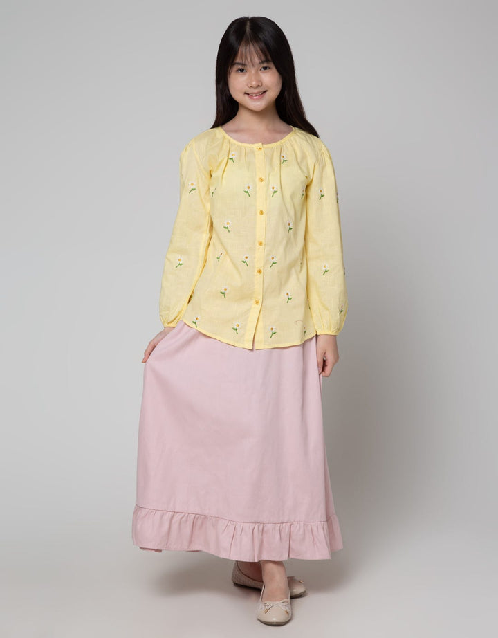 Nevada Frill Button Rok Anak Perempuan