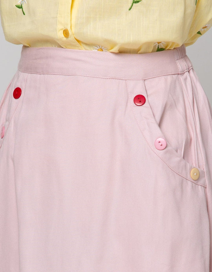 Nevada Frill Button Rok Anak Perempuan