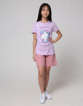 Nevada Short Pants Bermuda Twill Paperbag Waist With Bow