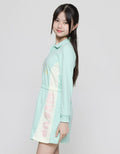 Nevada Long Sleeve Midi Dress Cut N Sewn Sunflowers Drawstring Waist