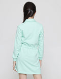 Nevada Long Sleeve Midi Dress Cut N Sewn Sunflowers Drawstring Waist