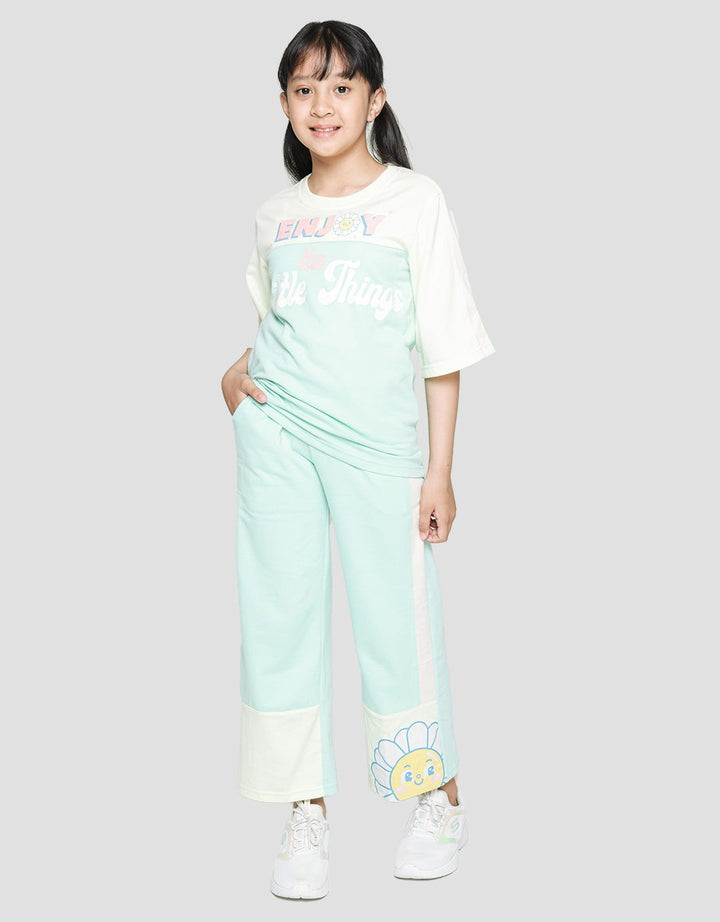 Nevada Jogger Knit Wide Leg Smile Daisy