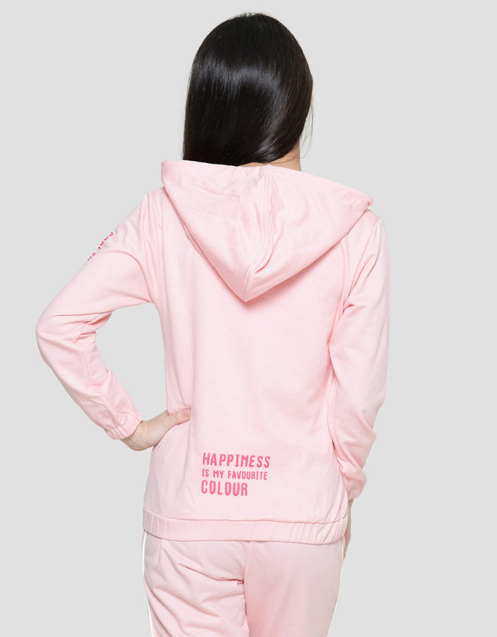 Nevada Print Words Kangaroo Pocket Sweater Hoodie Girls