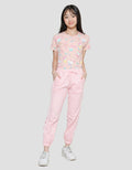 Nevada Word Print Girls Jogger Pants