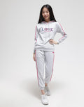 Nevada Emrbo Patch Love Sweater Anak Perempuan