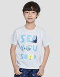 Little M Sea You Soon Boys Short Sleeve T-Shirt Application
