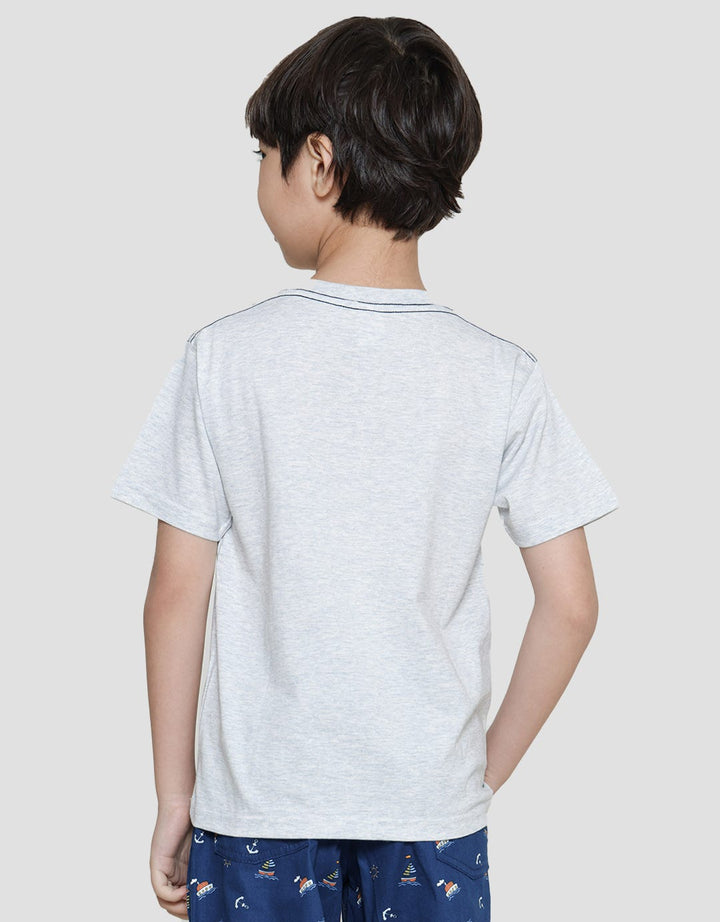 Little M Sea You Soon Boys Short Sleeve T-Shirt Application