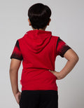 Marvel Short Sleeve T-Shirt Hoodie Spiderman Half Body Crime Fighter