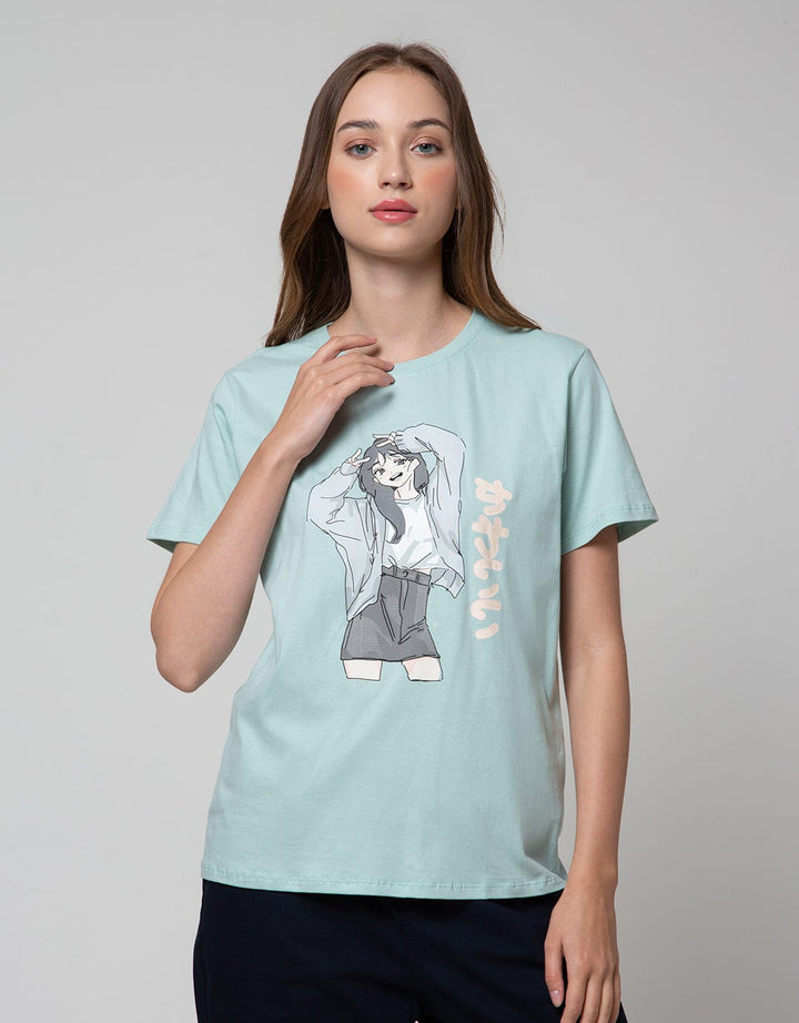 Nevada Short Sleeve T-Shirt Anime Girl