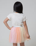 Little M Short Sleeve Midi Dress Tutu Lemon Aplikasi