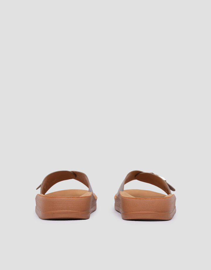 St. Yves Buckle Sandal Slipper  Fq11 Wanita