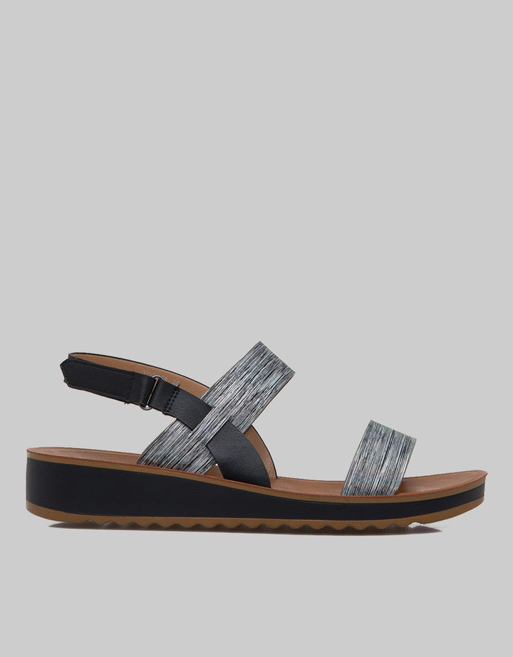 Connexion Ankle Strap Sandals Women Abstract Look