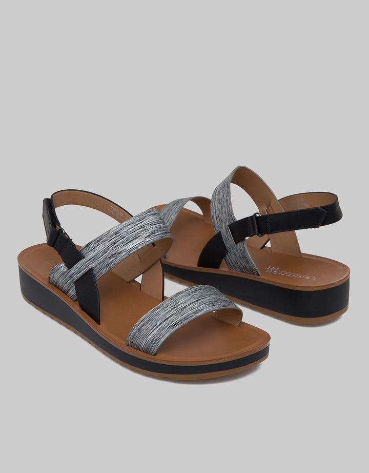 Connexion Ankle Strap Sandals Women Abstract Look