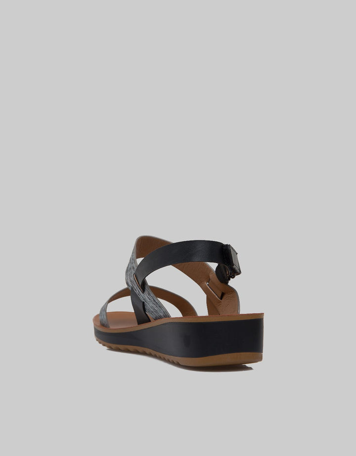 Connexion Ankle Strap Sandals Women Abstract Look