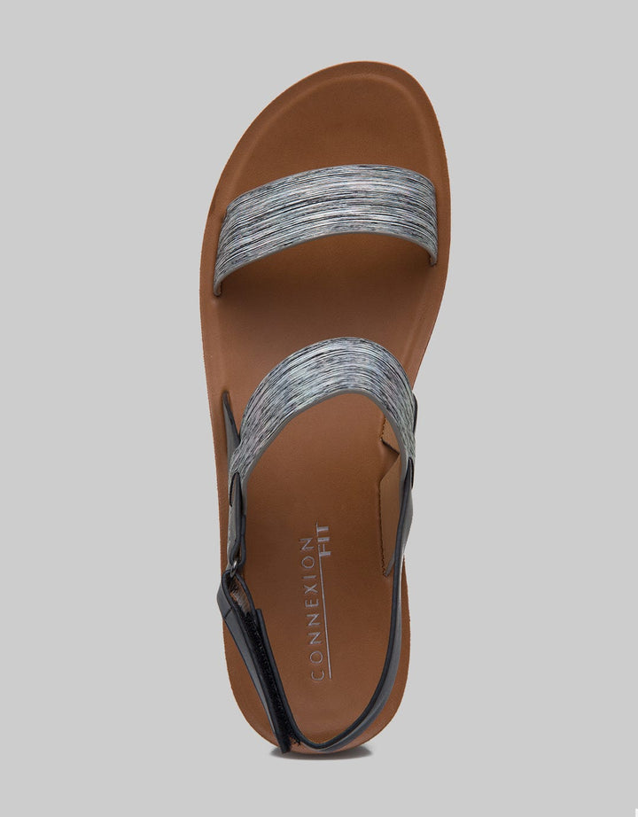 Connexion Ankle Strap Sandals Women Abstract Look